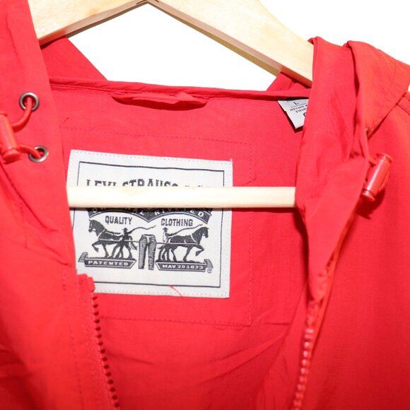 Levi’s Taslan Half Zip Red WindbreakerJacket - Picture 7 of 8
